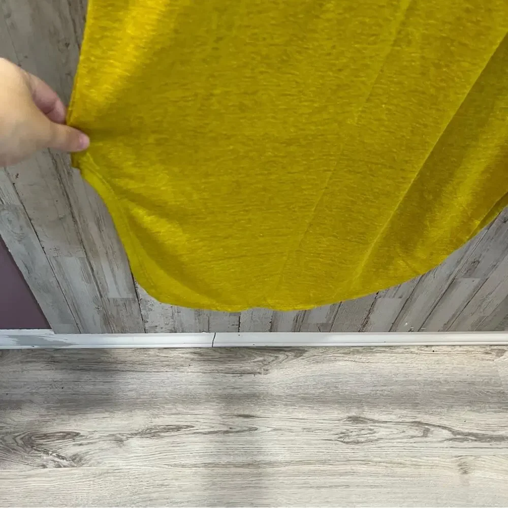 Aerie Linen Blend Mustard Yellow Sheath Dress Cover Up